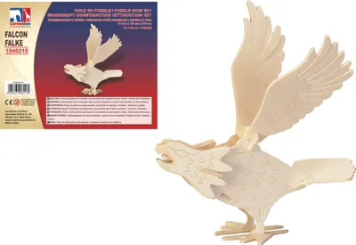 Produktbild von Holz 3D Puzzle - Adler