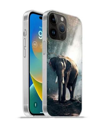 Produktbild von MuchoWow® Handyhülle Schutzhülle Hülle für Apple iPhone 14 Pro Max Elefant - Tiere - Licht - Wald - Natur - Wildtiere Silikon Softcase Handy Hülle - Hardcover