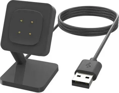 Produktbild von SYSTEM-S USB 2.0 Kabel 100 cm Ladestation für Fitbit Versa 4 3 Sense 2 1 Smartwatch