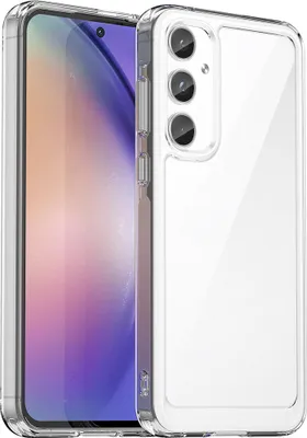 Produktbild von Schutzhülle für Samsung Galaxy A55 Klar Rückseite Stoßfeste TPU Silikon Bumper Hülle Transparent