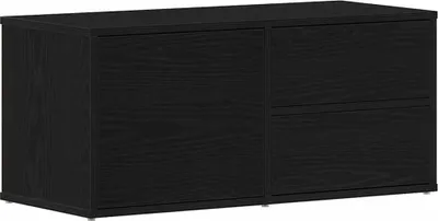 Produktbild von TV-Schränk Schwarz Eichen-Optik 80 x 34 x 36 cm Holzwerkstoff