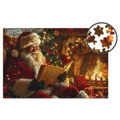 Produktbild von Milliwood Holzpuzzles - Weihnachten - Santa Claus - 500 Teile