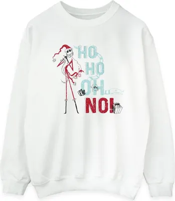 Produktbild von Disney - "The Nightmare Before Christmas Ho Ho No" Sweatshirt für Damen BI32023 (XL) (Weiß)