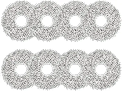 Produktbild von 8 Stück Wischtücher Zubehör für Ecovacs Deebot X1 Omni/ X1 e Omni/ T20 Omni/ T20 e Omni/ T30 PRO Omni/ T30 Omni/ X1 Turbo, Wischpads Ersatzteile, Reinigungstuch Waschbar und Wiederverwendbar