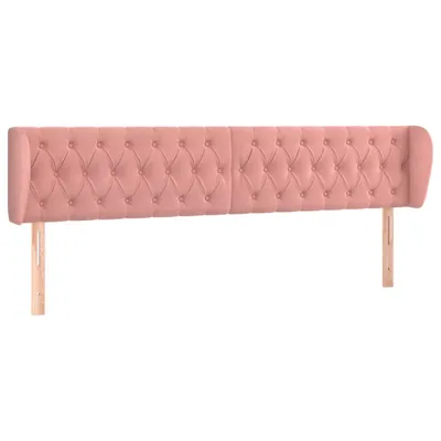 Immagine prodotto di vidaXL Testiera con orecchie rosa 203x23x78/88 cm in velluto