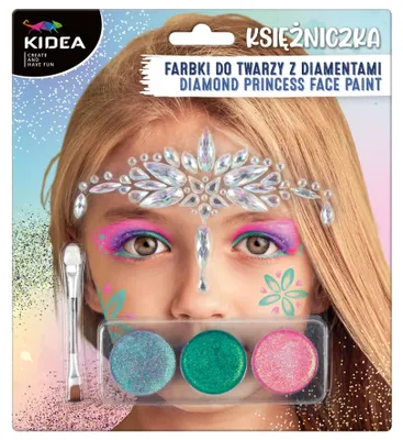 Obrázek produktu pro Kidea Zestaw Farb do Twarzy Księżniczka z Diamentami