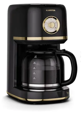 Filterkaffeemaschine Retro 1,5 L, 12 Tassen, Warmhaltefunktion