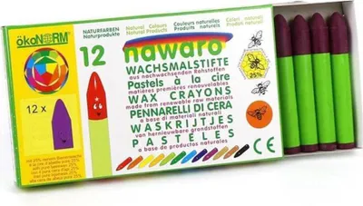 Produktbild von ökoNorm Wachskreide nawaro 12 Stück - violett