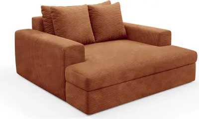 Produktbild von Comazzo - Fixsofa 2-Sitzer, 162x167x86h cm Orange, Abnehmbare Kissen