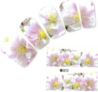 Produktbild von Tattoo Nail Art Blumen Aufkleber Nagel Sticker