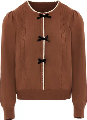 Produktbild von MALUBA Damen Cardigan - Braun, XS/S