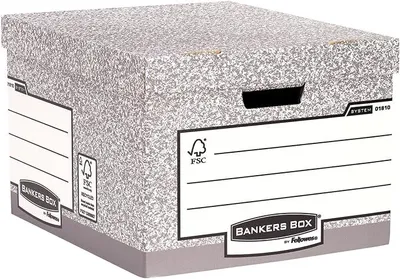 Image de Fellowes 01810-FFEU Fellowes Archivbox 29.4x38.7x44.5cm grau 10er