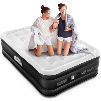 Productafbeelding van Luchtbed voor 2 personen, zelfopblazend met geïntegreerde pomp, 190 x 137 x 46 cm
