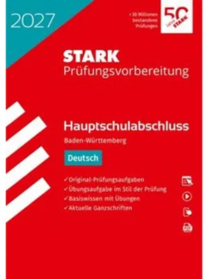 Produktbild von STARK Deutsch - Hauptschulabschluss 2027 BW - Prüfungsvorbereitung