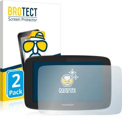 Produktbild von 2x BROTECT Schutzfolie für TomTom Go Professional 520 Displayschutz Displayschutzfolie Folie Matt Entspiegelungsfolie