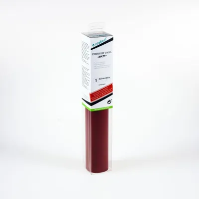 Produktbild von craftcut M28 Plotterfolie matt BURGUNDY 30,5 x 300 cm