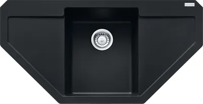 Produktbild von Franke Maris Einbauspüle Fragranitspüle MRG 612-97 E BlackMatt Druckknopf Edelstahl ab 45 cm 114.0627.371 - inkl.