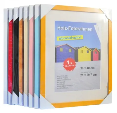 Produktbild von Holz Fotorahmen Bilderrahmen 30x40cm Holzrahmen Rahmen Galerie Wanddekoration