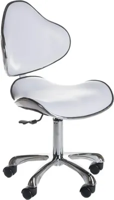 Immagine prodotto di Sgabello cosmetico con schienale BD-9933 Bianco