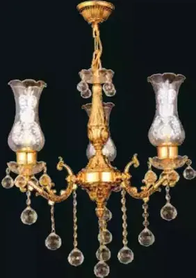 Image de Plafonnier Lustre or Lampe de plafond Lustre cristal Lampe
