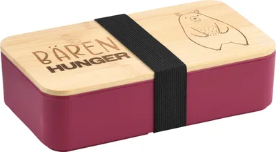 Produktbild von KESPER Brotdose rosa, Bambus, Kunststoff 18,5x10,5x5cm