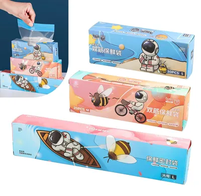 Produktbild von Gefrierbeutel 70 Stück - Gefrierbeutel mit Reißverschluss - Lebensmittelaufbewahrungsbeutel - Wiederverwendbar für Obst/Fleisch - Transparent - Sicher bis -30℃ - Lebensmittelbeutel