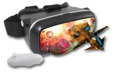 Image de Lunettes réalité virtuelle 3D avec joystick Bluetooth INOVALLEY