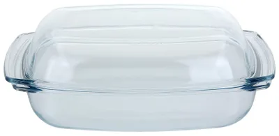 Produktbild von Termolex-Auflaufform mit Deckel, hitzebeständiges Glas, 34 x 22 x 9 cm, 4,1 l, transparent