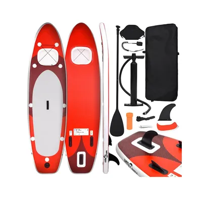 Produktbild von SUP-Board-Set Inflatable Stand up Paddle Board SUP 330 x 76 x 10 cm (L x W x H) Rot