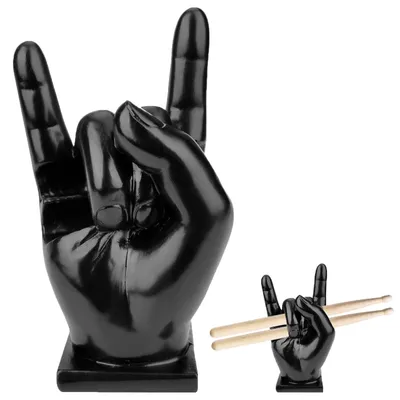 Produktbild von Drumstickhalter für kreative Drumsticks - Harzhalter in Rockform