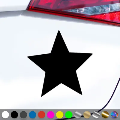 Produktbild von PantherPixel Stern Aufkleber Sternenstaub Sternenhimmel Sternchen Sticker Auto Geschenkidee Farbe Schwarz