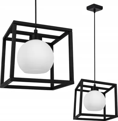 Produktbild von Hängelampe Käfig elegante Glaskugel