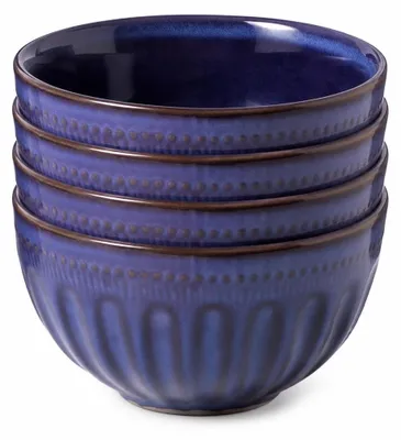 Image de 4 petits bols en céramique Marine 11 x 6 cm – bleu, Clay