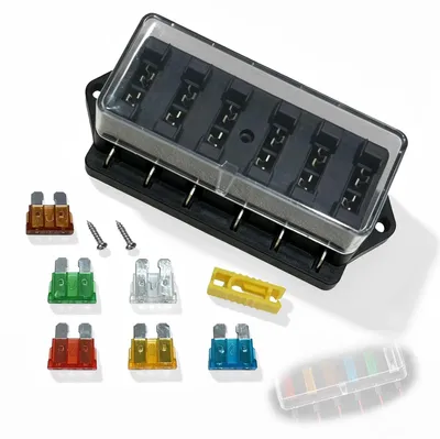 6-fach Sicherungskasten DC 12V-32V mit 6 Flachsicherungen