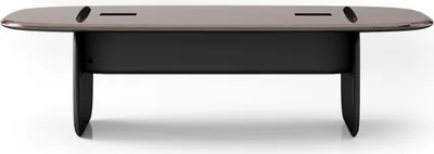 Produktbild von Brauner Holzschreibtisch im eleganten Design für Homeoffice