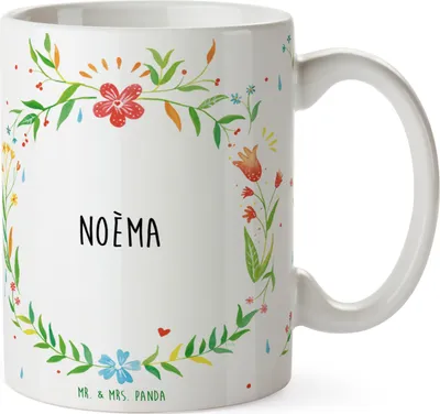 Produktbild von Mr. & Mrs. Panda Kaffeetasse Noèma - Geschenk, haferl, schöne tasse, Becher, Pott, Keramiktasse