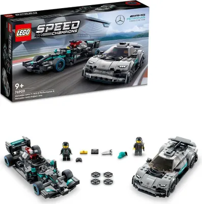 Obrázek produktu pro LEGO Speed Champions Mercedes-AMG F1 W12 E Performance a Mercedes-AMG Project One, Sada na stavění, 9 rok/roky, Plast, 564 kusů, 615 g