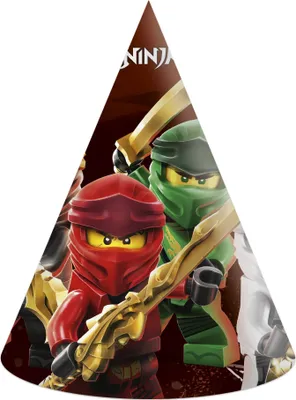 Produktbild von Lego Ninjago Geburtstagsparty-Hut 6 Stück