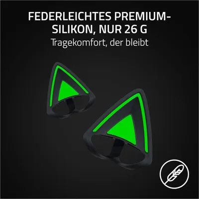 Image de RAZER Kitty Ears V2 Black Casque, Couleur:Noir