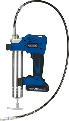 Zdjęcie produktu dla Smarownica akumulatorowa PROFESSIONAL 20 V/2,0 Ah z wózkiem smarowym 400 g. DIN 1284 lub smar luzem