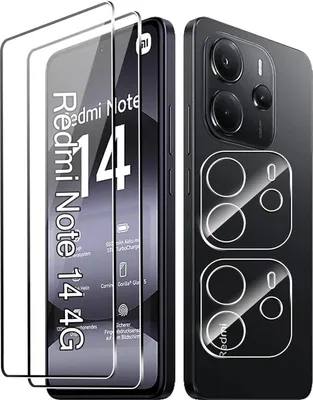 Produktbild von 4in1 Conie Schutzfolien Set für Xiaomi Redmi Note 14 5G Glasfolie Displayschutz Kamera Schutz Folie Panzer Glas Schutzfolie