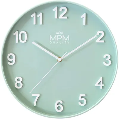 Produktbild von MPM-Quality Wanduhr Rivera rund Ø 306 mm Kunststoff Grün