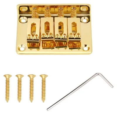 Produktbild von Solidchoice – 4-Saitige Gitarrenbrücke für Cigarbox-Gitarren