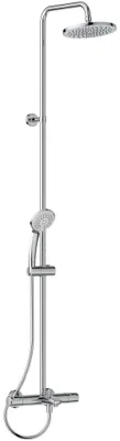 Duschpaneel Ceratherm T25 mit Thermostat, verchromt, 200 mm Kopf
