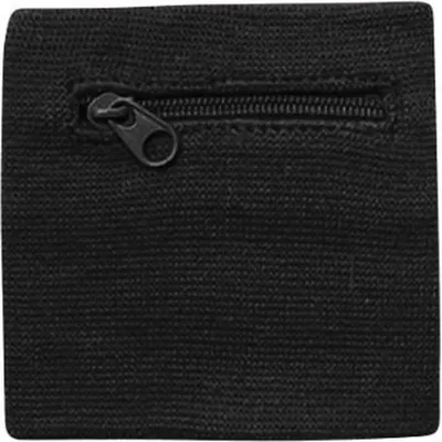 Produktbild von Go Go Gadget - Schweißband - Armband - Sportband - Mit Reißverschluss - Geldaufbewahrung - 8*8cm - 1 Stück - Schwarz