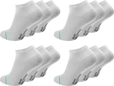 Produktbild von Paolo Renzo Bambus Sneaker Socken Damen & Herren 12 Paar 35/38 Hellgrau