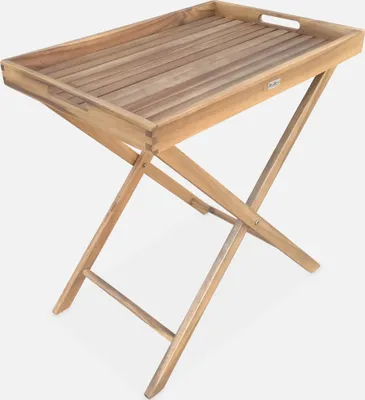 Produktbild von sweeek - Servierwagen 68 x 44cm aus Holz - Murcia - Holzfarben