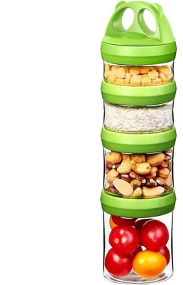 Produktbild von Luftdichte Vorratsbehälter – Stapelbar – 910 ml – BPA-frei – Grün