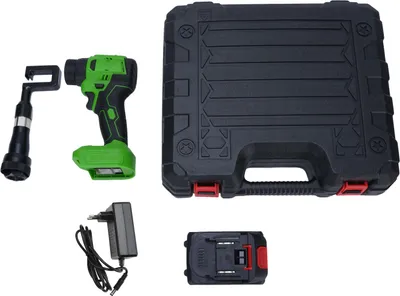 Image de Pince à quille électrique pour acier léger, rechargeable, fonctionnant sur batterie, pince à riveter les cloisons GL8A avec chargeur, boîte à outils et prise UE