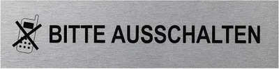 Produktbild von Türschilder in verschieden Größen + Bilder + Sprüche Türschild selbstklebend Firmenschild Handy bitte aus schalten 160x40mm BWE